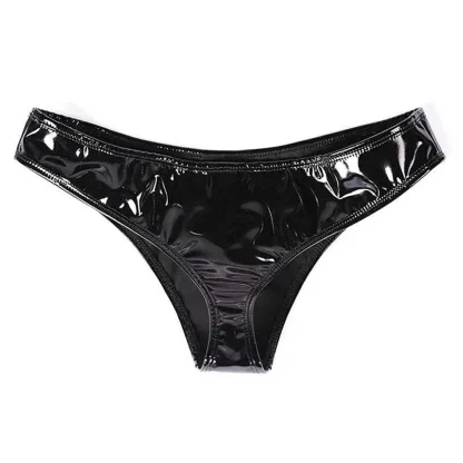 Faux Leather Panties